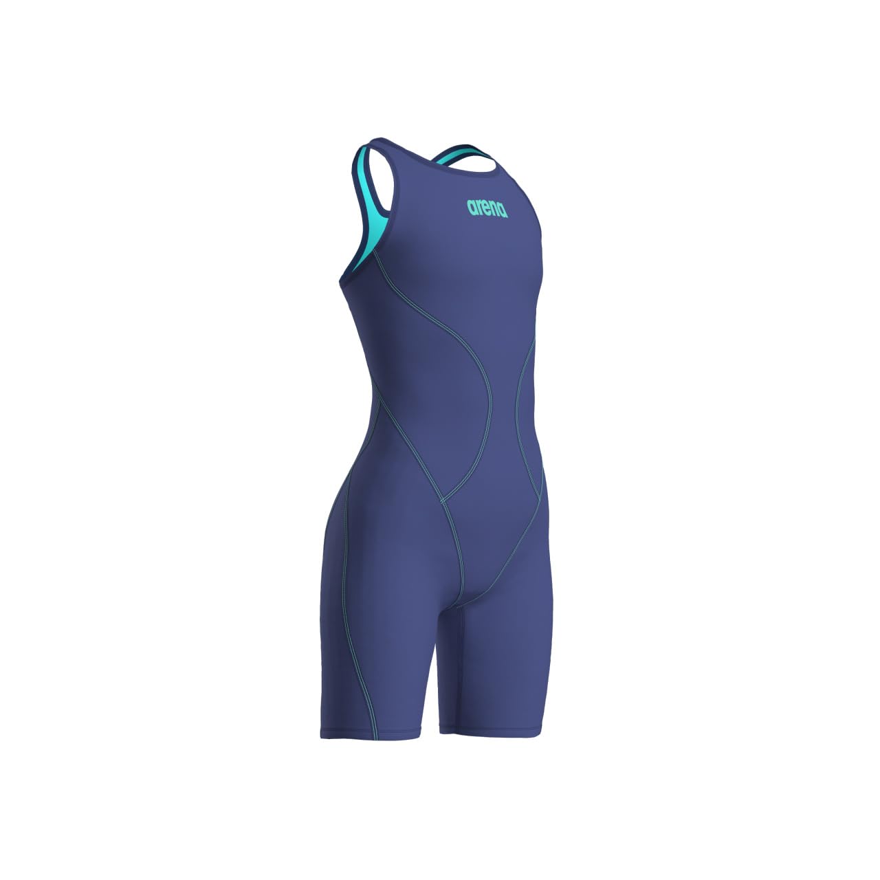 Arena Girls' Junior Powerskin Impulso Open Back Racing Swimsuit Full Body Short Leg Tech Suit - Image 6