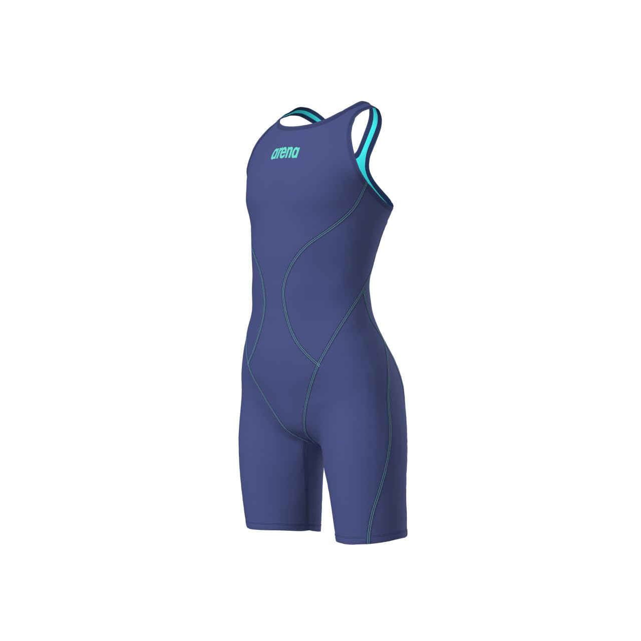 Arena Girls' Junior Powerskin Impulso Open Back Racing Swimsuit Full Body Short Leg Tech Suit - Image 7