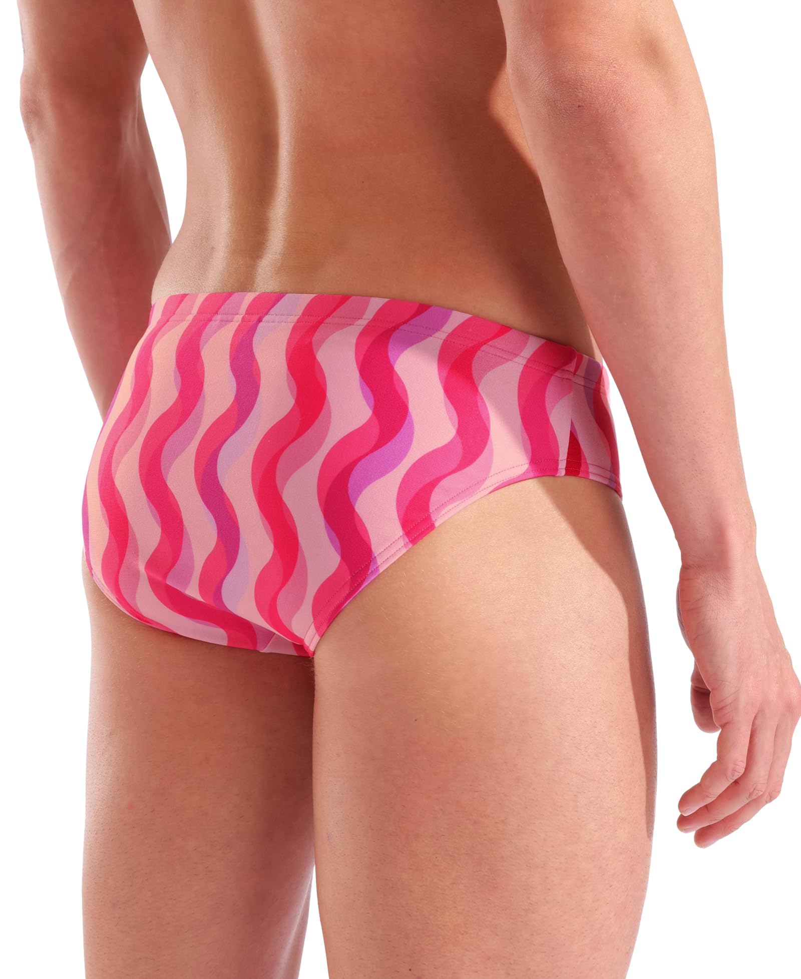 Arena Men's Arena Performance Men's Breast Cancer Collection Ripple Swim Brief Sports Swimwear - Image 4