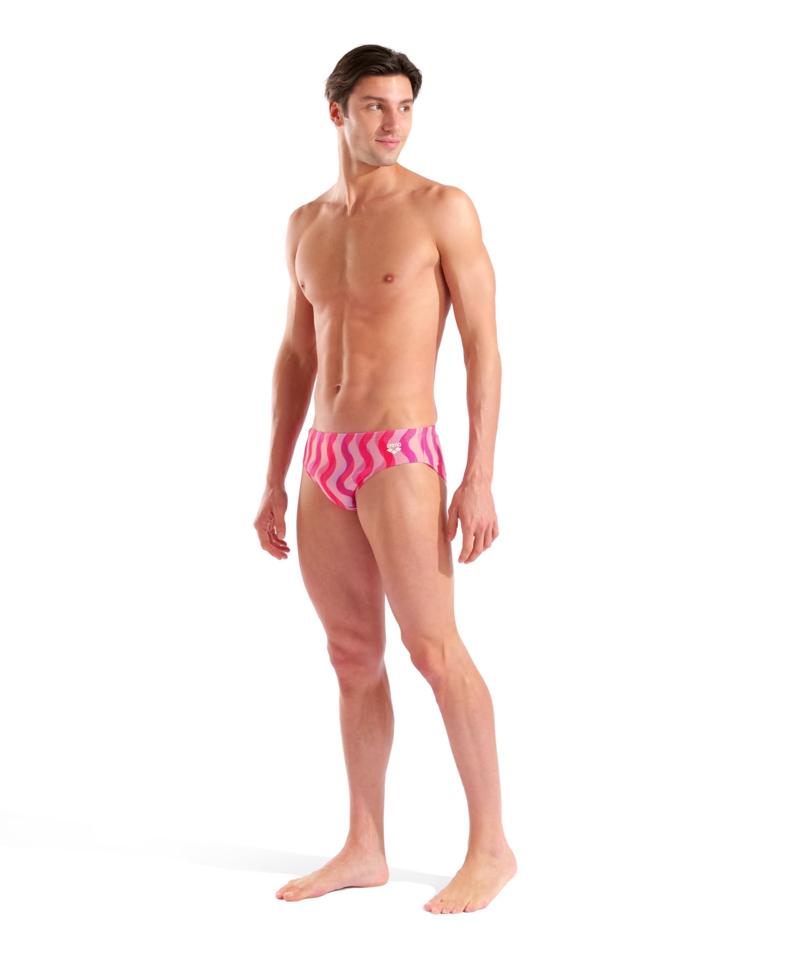 Arena Men's Arena Performance Men's Breast Cancer Collection Ripple Swim Brief Sports Swimwear - Image 6