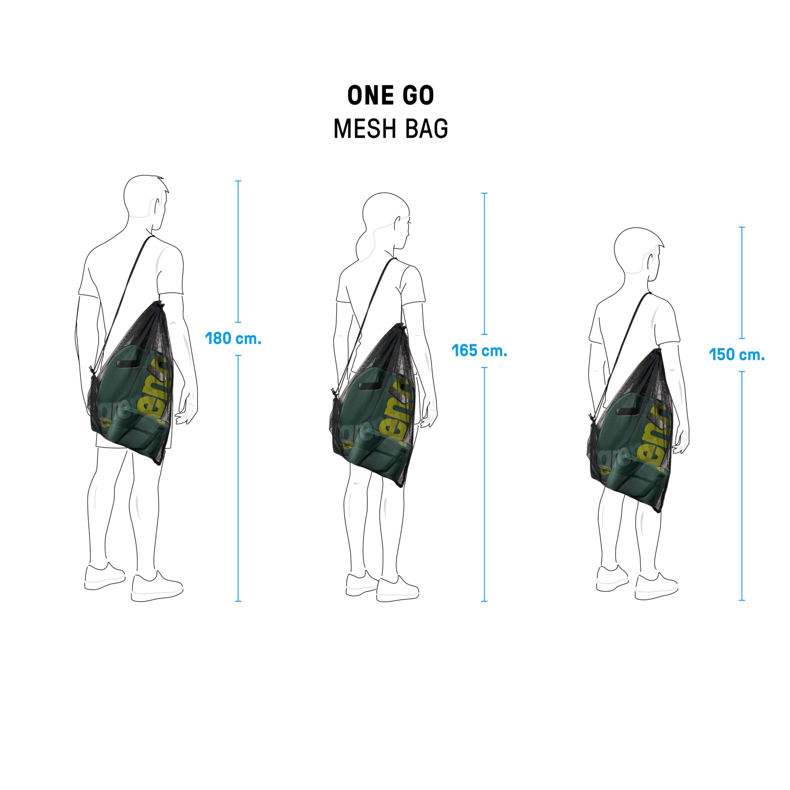 ARENA One Go Pool Mesh Swim Bag 40 Liters Satchel for Equipment Tote Swim Practice - Image 5